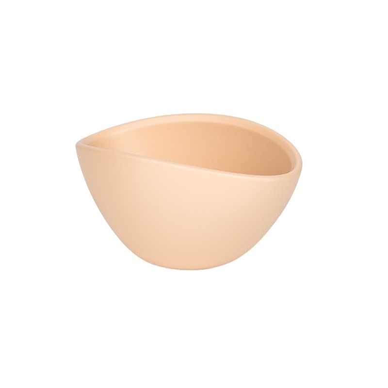 Chloe ov&aacute;lis ker&aacute;mia t&aacute;l matt kr&eacute;m 15cm