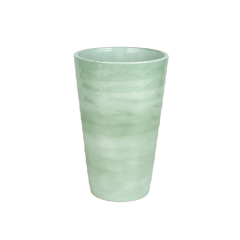 Wave orchidea váza fényes zsályazöld 32cm