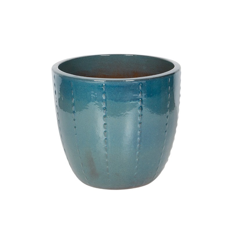 Corset Classic kerámia növénytartó türkiz 30x27cm