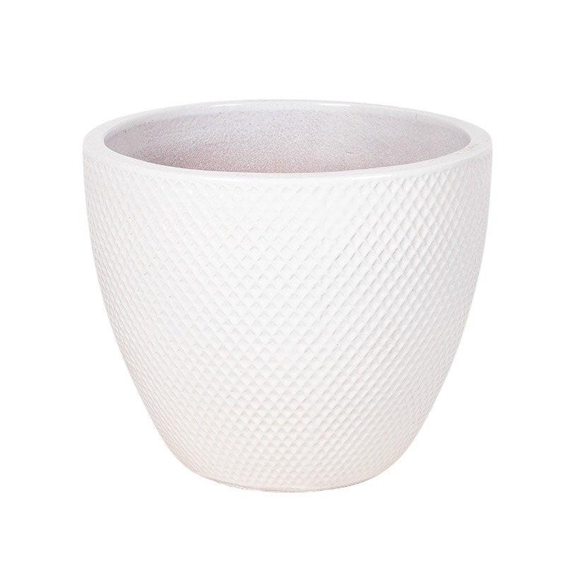 Nantes Classic kerámia növénytartó fehér 48x40cm