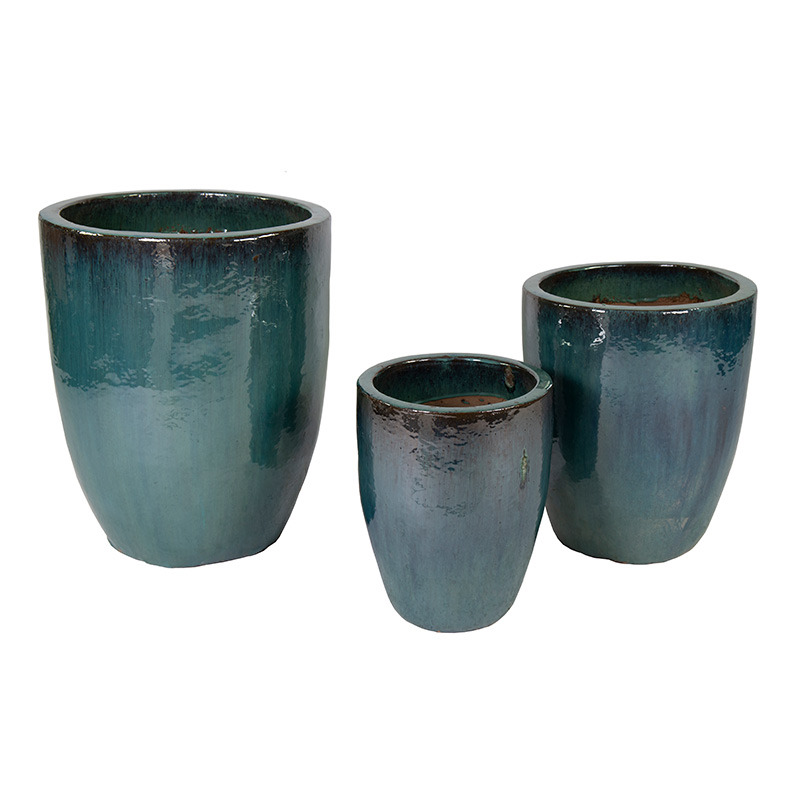 Kingston Classic High kerámia növénytartó szett türkiz 35x44-54x67cm S3