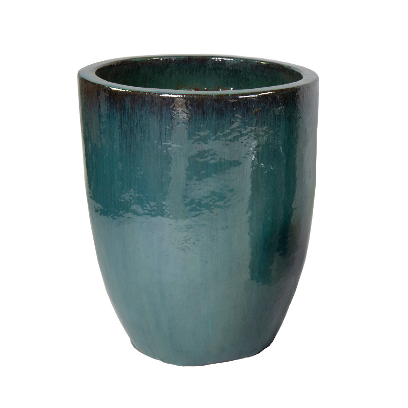 Kingston Classic High kerámia növénytartó türkiz 35x44cm