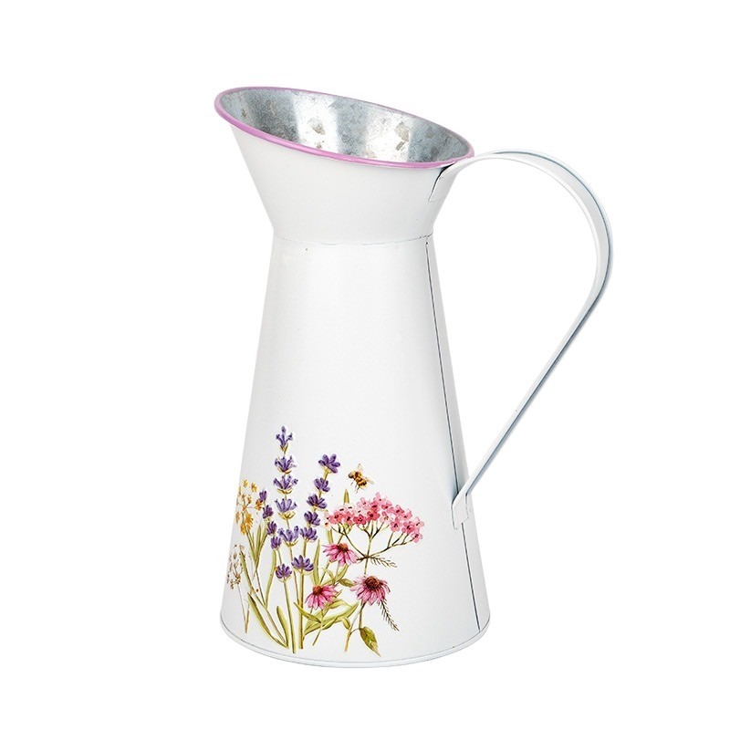 Meadow vir&aacute;gmint&aacute;s f&eacute;m kanna feh&eacute;r 13x27cm