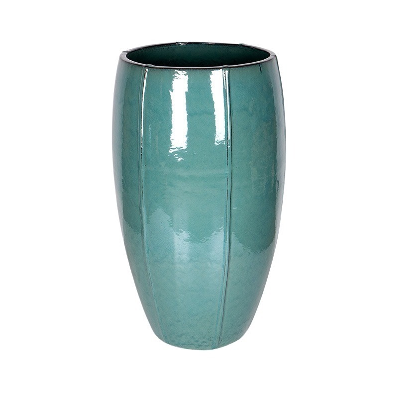Alden Vase Giant ker&aacute;mia n&ouml;v&eacute;nytart&oacute; t&uuml;rkiz 44x77cm
