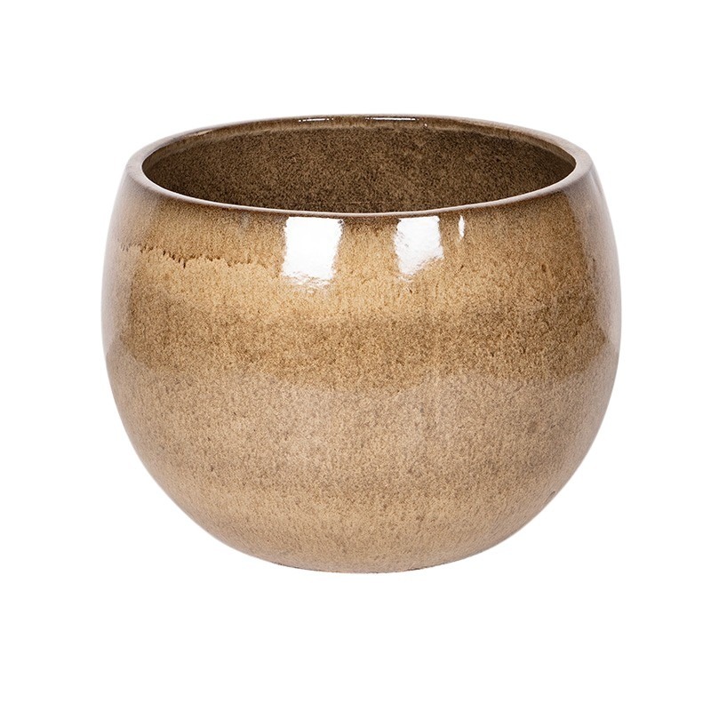 Singa Globe kerámia növénytartó barna 32x23cm