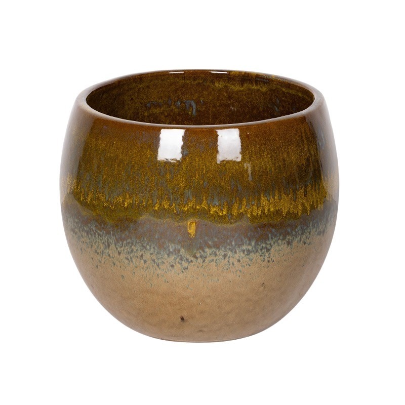 Singa Globe ker&aacute;mia n&ouml;v&eacute;nytart&oacute; z&ouml;ldesbarna 23x18cm