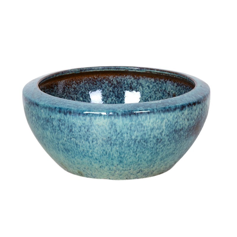 Aubrey Greta kerámia ültetőtál alsó lyuk nélkül jégkék 26x11,5cm