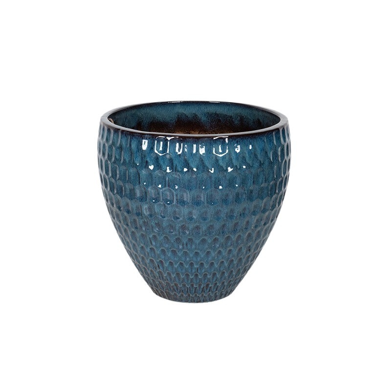 Remy Classic kerámia növénytartó antik kék 48x47cm