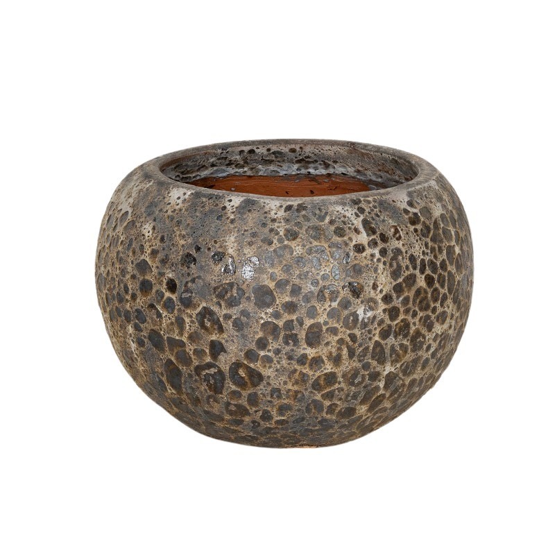 Brisbane Globe High ker&aacute;mia n&ouml;v&eacute;nytart&oacute; savmaratott barna 48x36cm