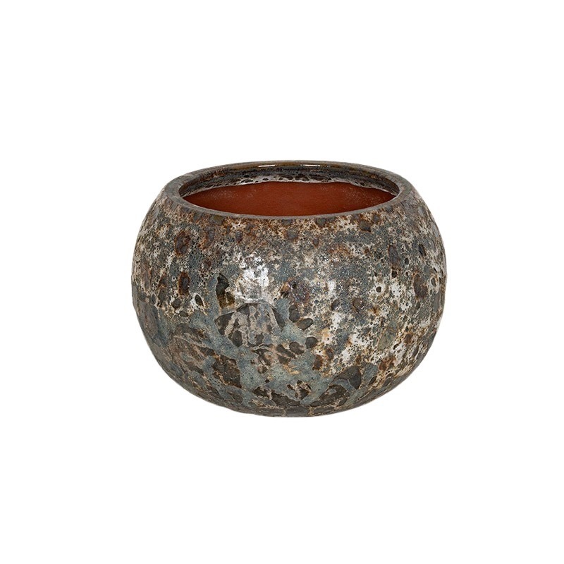 Brisbane Globe ker&aacute;mia n&ouml;v&eacute;nytart&oacute; savmaratott barna 38x25,5cm