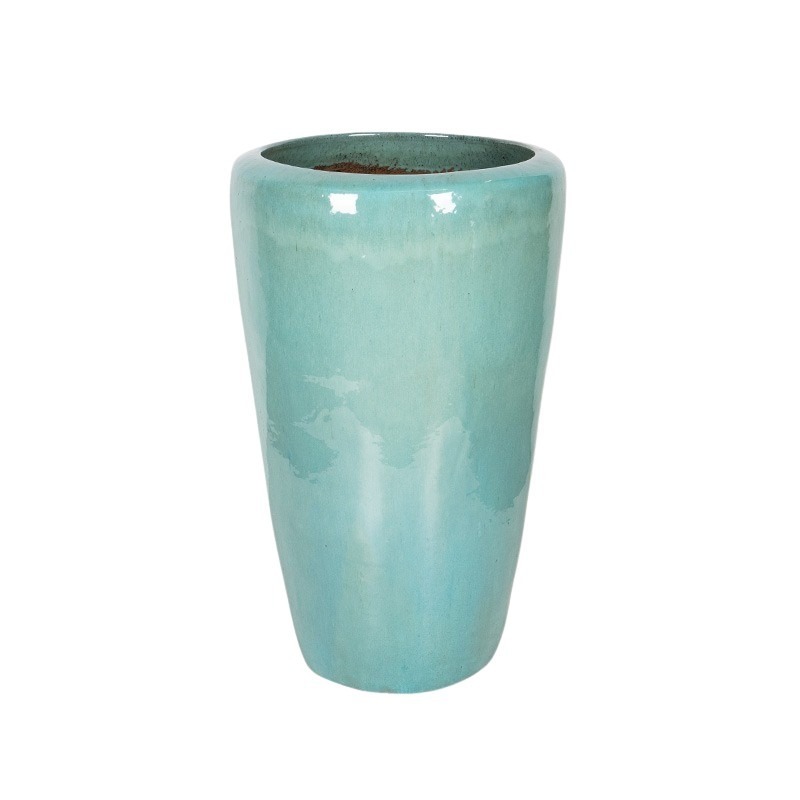 Fjord Vase Giant kerámia növénytartó türkiz 42x69cm