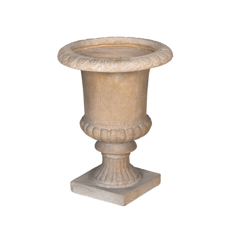 Yukon Relic kompozit növénytartó váza bézs 40x54cm