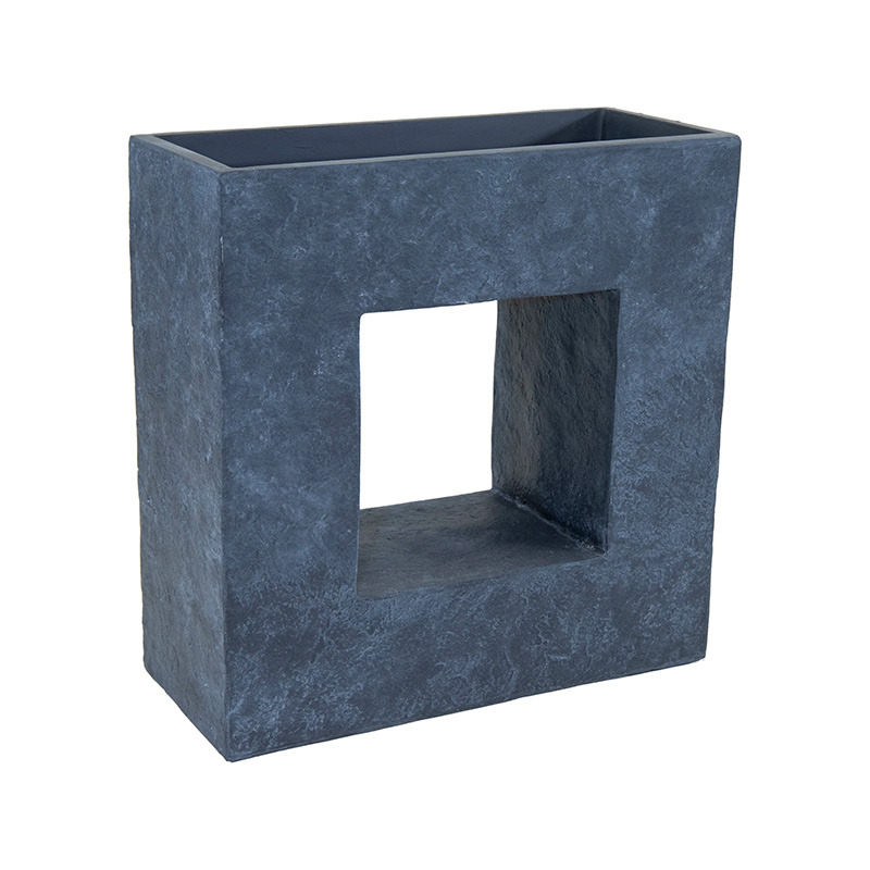 Alberta Split Cube térelválasztó kompozit növénytartó grafit 68x29x69cm