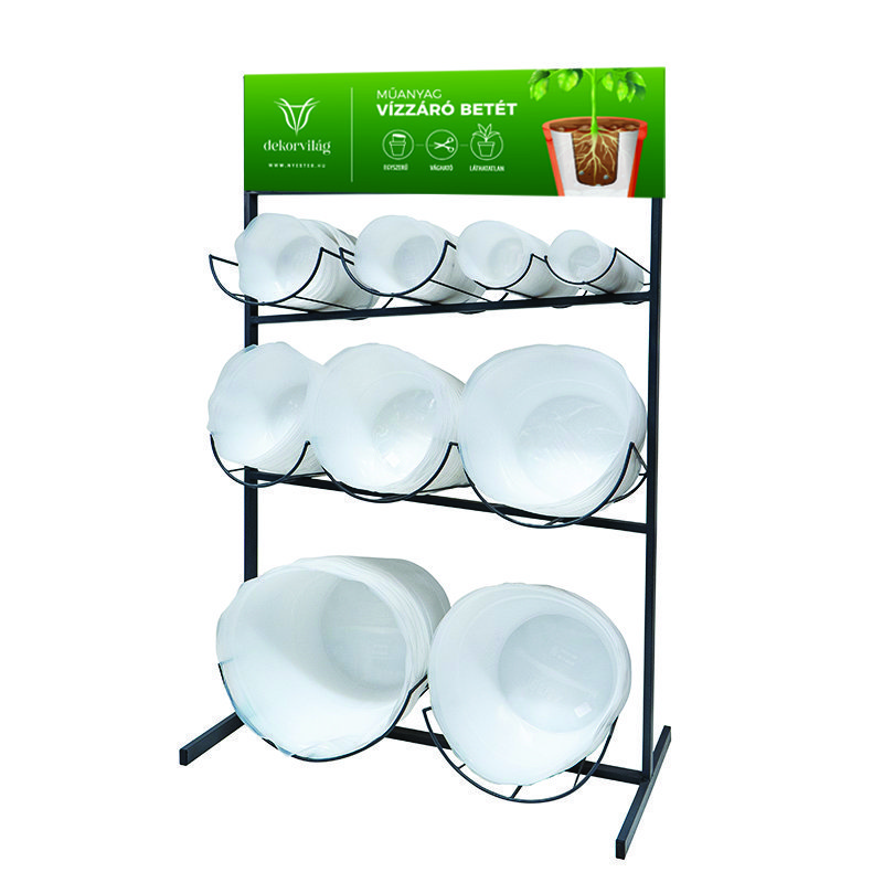 Posie show display műanyag belsőkh&ouml;z felt&ouml;lt&ouml;tt 90x63x215cm