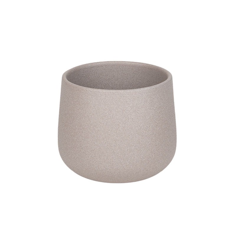 Moda Struktur kerámia kaspó homokszín 13cm