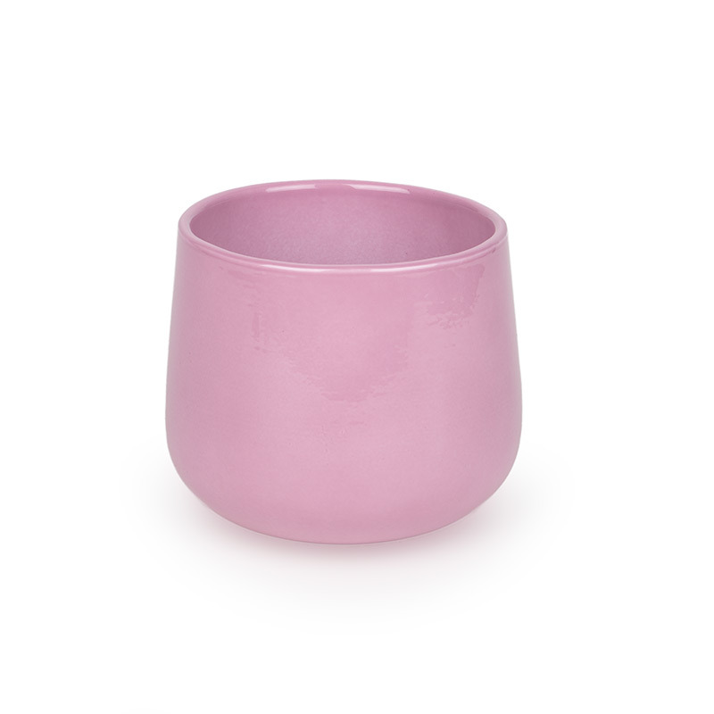 Moda kerámia kaspó fényes antikrózsaszín 13cm