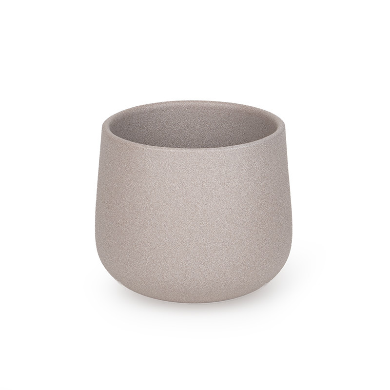 Moda Struktur kerámia kaspó homokszín 17cm