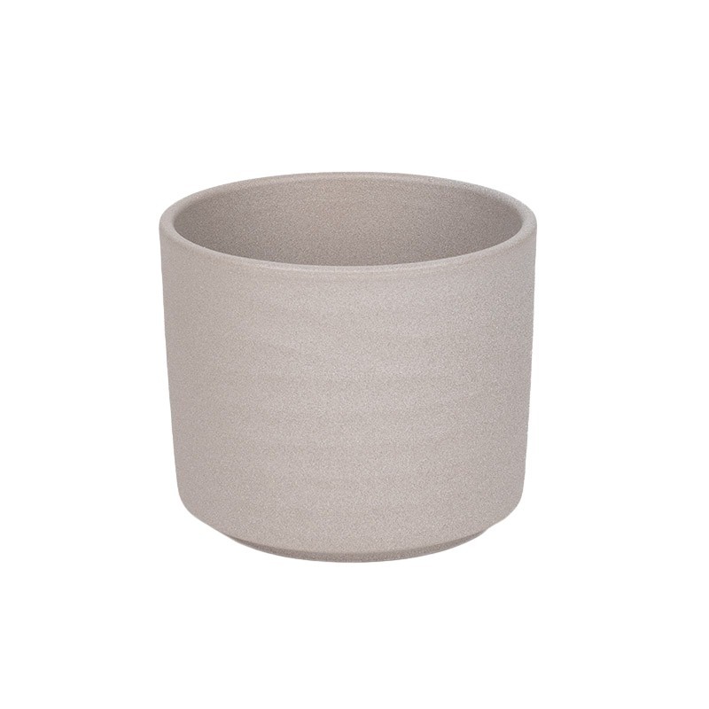 Wave Struktur kerámia henger kaspó homokszín 16cm