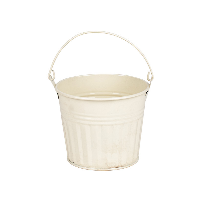 Esmé fém vödör krém 10,4x8,8cm