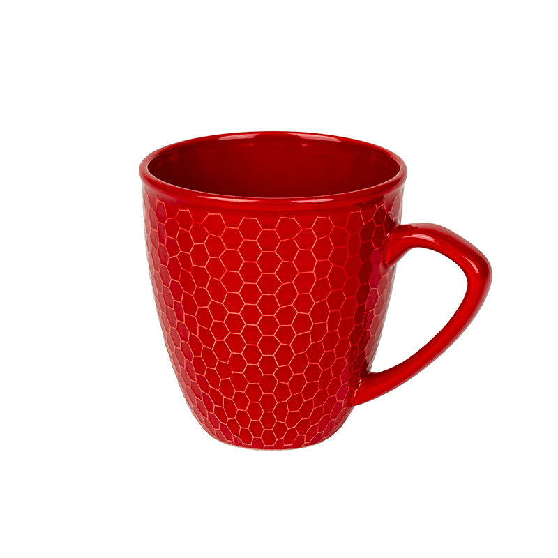 kerámia bögre piros 10,5x11cm