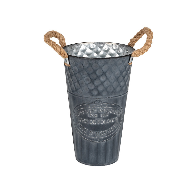 Loretta f&eacute;m v&aacute;za k&ouml;t&eacute;l f&uuml;llel sz&uuml;rke 16x25cm