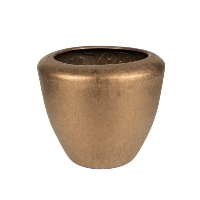 Campbell kerámia kaspó bronz 39x30cm