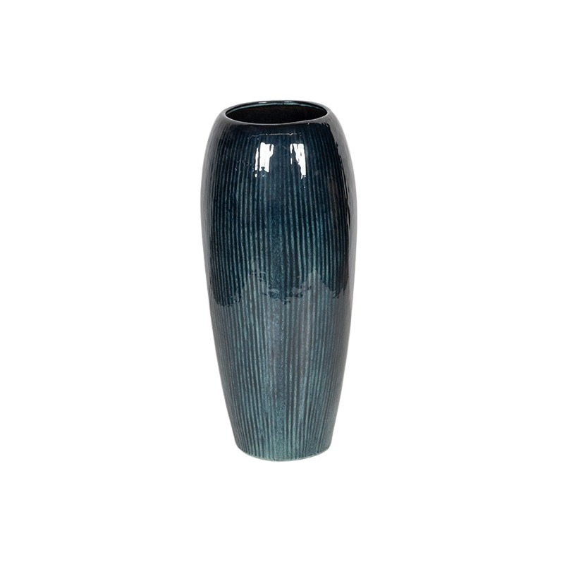 Saxon kerámia váza türkizkék 33x80cm