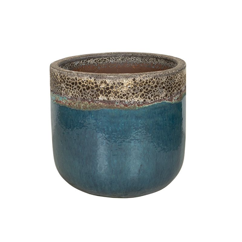Prescott Classic kerámia növénytartó türkiz 38x34cm