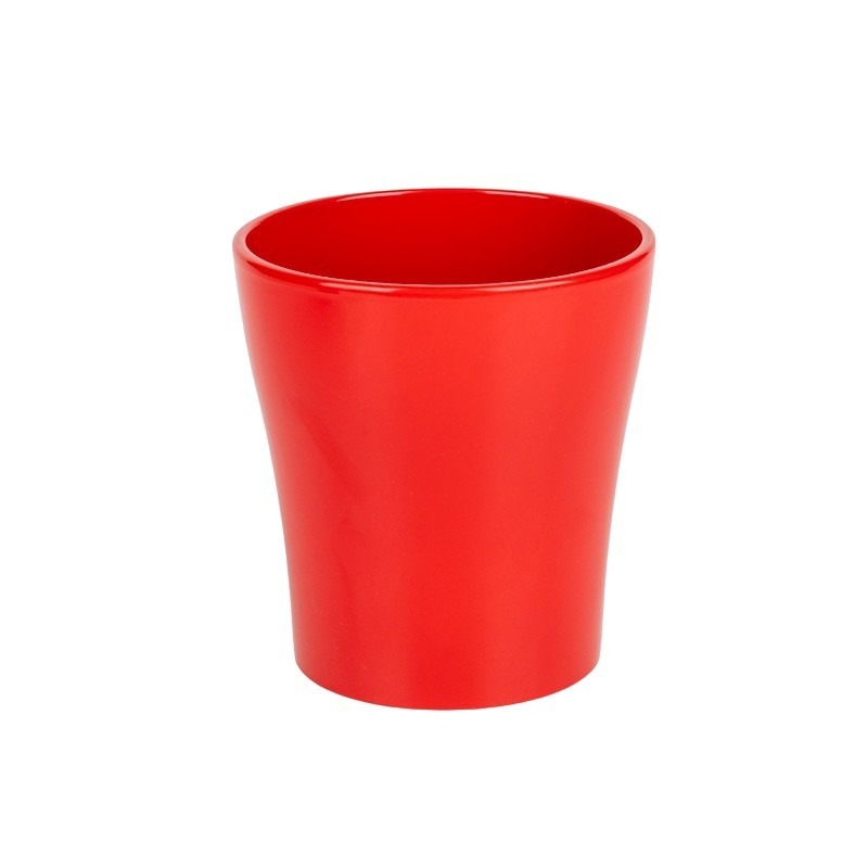 Mini orchidea váza piros 13x14cm