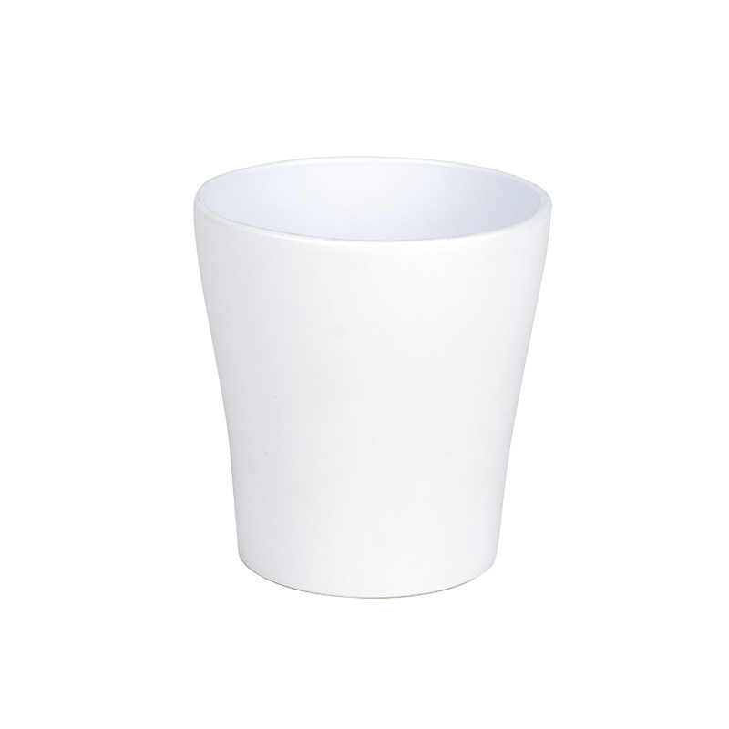 Mini orchidea váza matt fehér 13x14cm