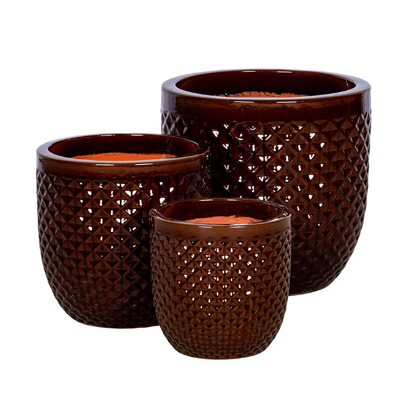 Caldera Diamo ker&aacute;mia n&ouml;v&eacute;nytart&oacute; szett barna 30x30-47x47cm S3