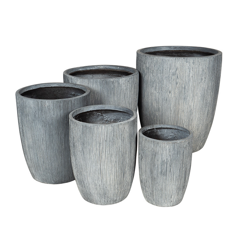 Toronto Classic High kompozit növénytartó szett szürke 28x38-57x67cm S5