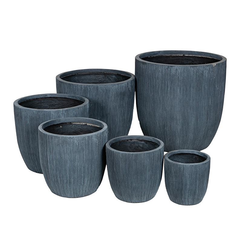 Toronto Classic kompozit növénytartó szett grafit 25x25-62x62cm S6