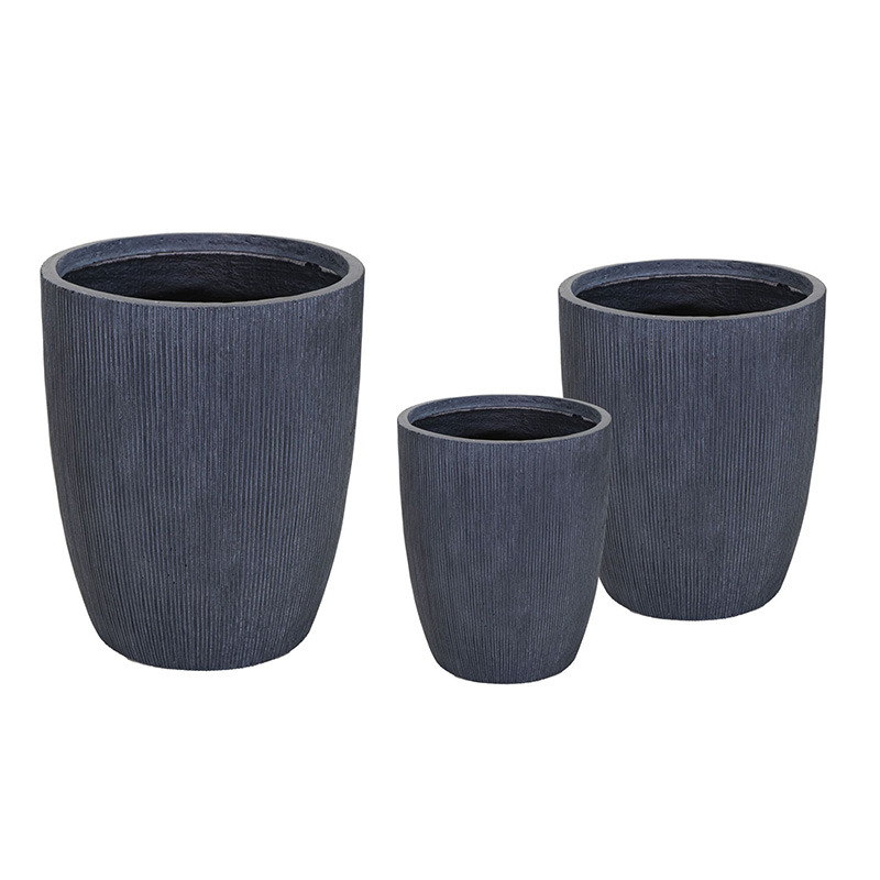 Toronto Classic High kompozit növénytartó szett grafit 28x38-42x52cm S3