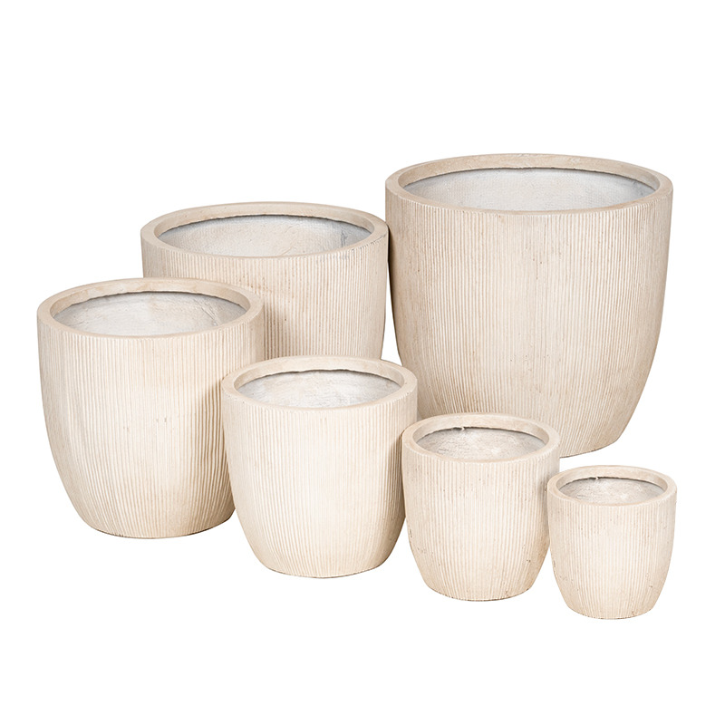 Toronto Classic kompozit növénytartó szett homokszín 25x25-62x62cm S6