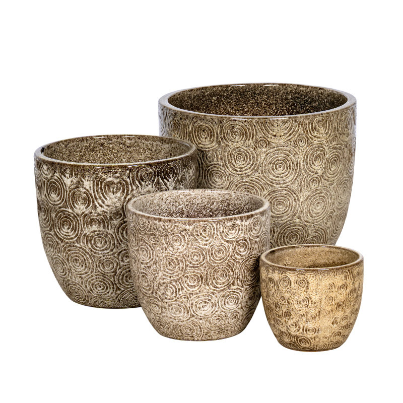 Pacific Classic ker&aacute;mia n&ouml;v&eacute;nytart&oacute; szett als&oacute; lyuk n&eacute;lk&uuml;l lencsebarna 21,5x18,5-46x40cm S4