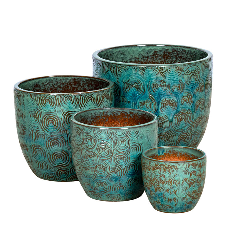 Pacific Classic ker&aacute;mia n&ouml;v&eacute;nytart&oacute; szett als&oacute; lyuk n&eacute;lk&uuml;l t&uuml;rkizk&eacute;k 21,5x18,5-46x40cm S4