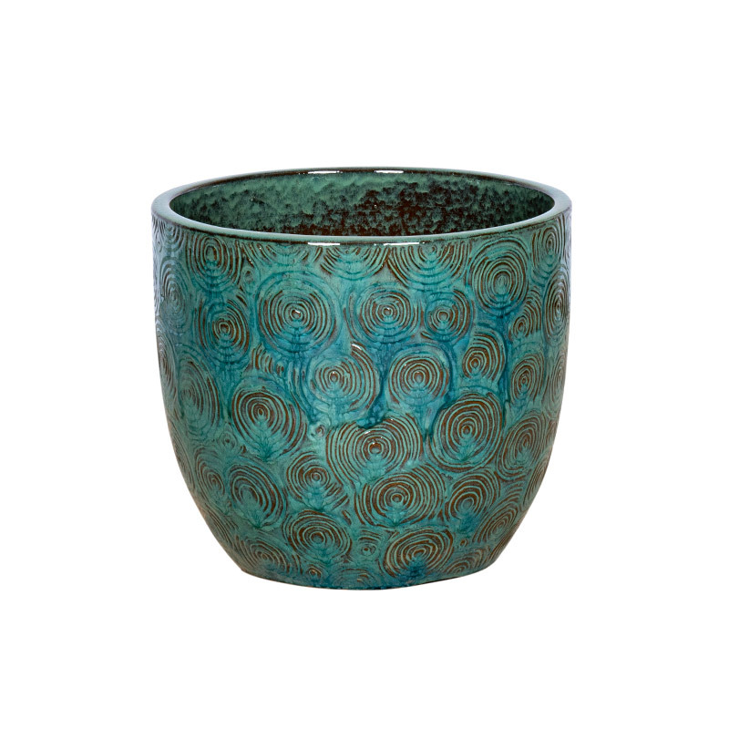 Pacific Classic ker&aacute;mia n&ouml;v&eacute;nytart&oacute; als&oacute; lyuk n&eacute;lk&uuml;l t&uuml;rkizk&eacute;k 21,5x18,5cm