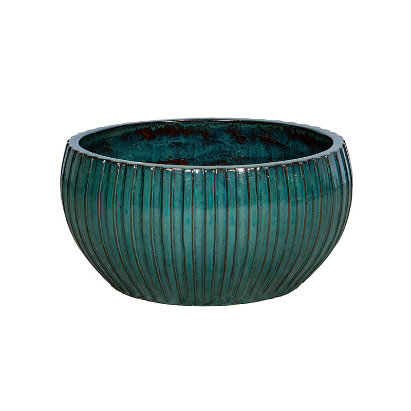 Zamira Rita kerámia ültetőtál türkiz 60x30cm