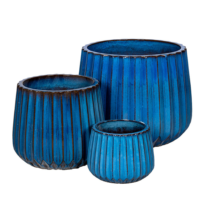 Lark Caldron ker&aacute;mia n&ouml;v&eacute;nytart&oacute; szett antik k&eacute;k 27x21,5-56x44,5cm S3