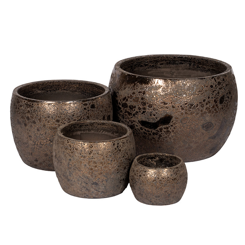 Zora Classic ker&aacute;mia n&ouml;v&eacute;nytart&oacute; szett savmaratott bronz 22x15-56x38cm S4