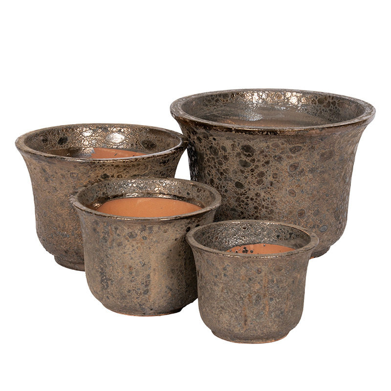 Abbey Bell ker&aacute;mia n&ouml;v&eacute;nytart&oacute; szett savmaratott bronz 28x21-51x36cm S4