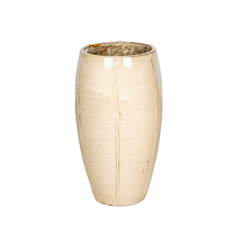 Alden Vase Giant kerámia növénytartó vajszín 44x77cm