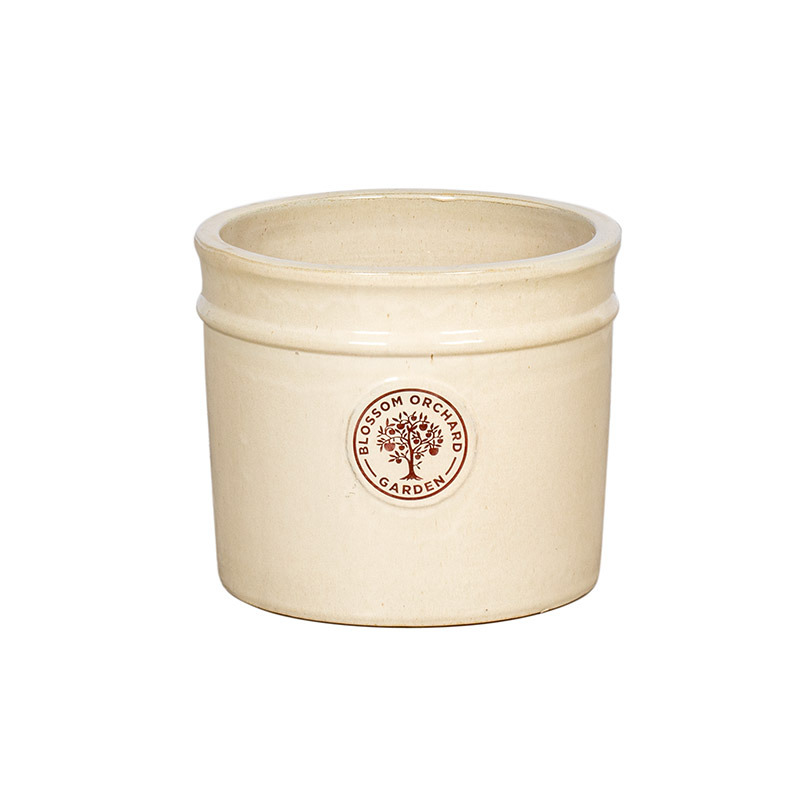 Cadiz Cylinder kerámia növénytartó krém 20x19cm