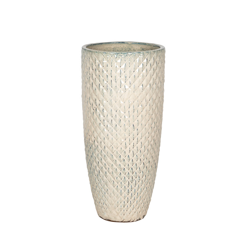 Sullivan Vase ker&aacute;mia n&ouml;v&eacute;nytart&oacute; kr&eacute;m 38x80cm