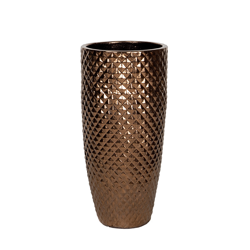 Sullivan Vase ker&aacute;mia n&ouml;v&eacute;nytart&oacute; bronz 38x80cm