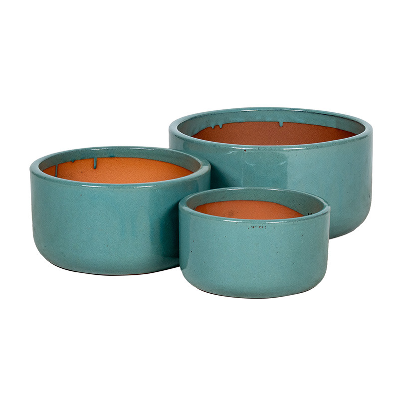 Briggs Cylinder ker&aacute;mia &uuml;ltetőt&aacute;l szett t&uuml;rkizz&ouml;ld 24,5x13,5-37x18,5cm S3