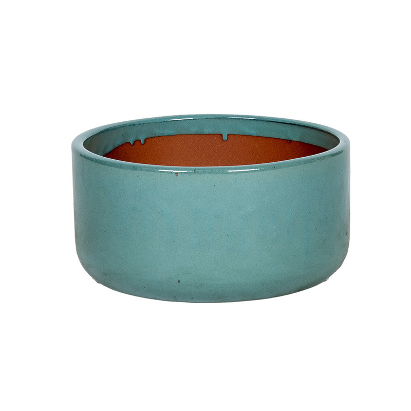 Briggs Cylinder ker&aacute;mia &uuml;ltetőt&aacute;l t&uuml;rkizz&ouml;ld 37x18,5cm