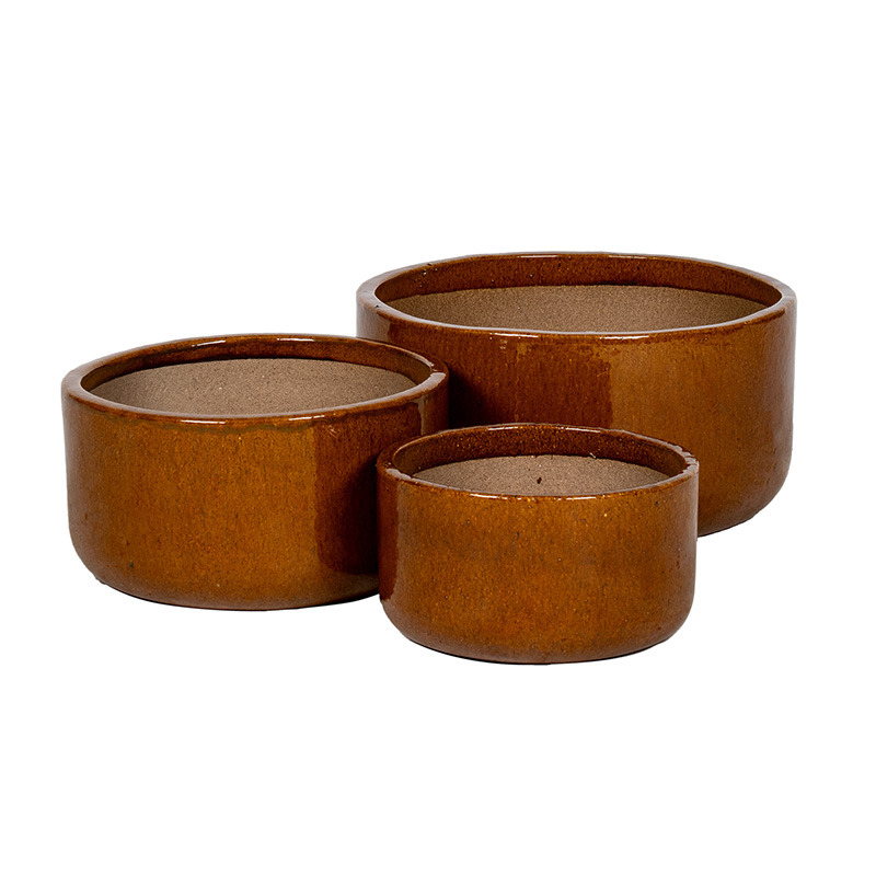 Briggs Cylinder ker&aacute;mia &uuml;ltetőt&aacute;l szett m&eacute;zbarna 24,5x13,5-37x18,5cm S3