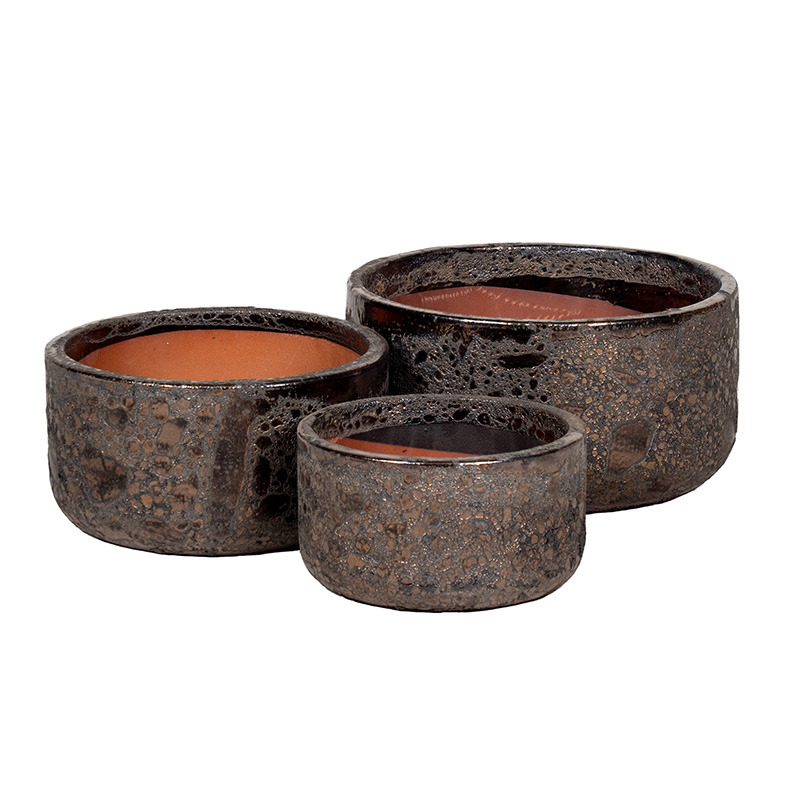 Briggs Cylinder ker&aacute;mia &uuml;ltetőt&aacute;l szett savmaratott barna 24,5x13,5-37x18,5cm S3